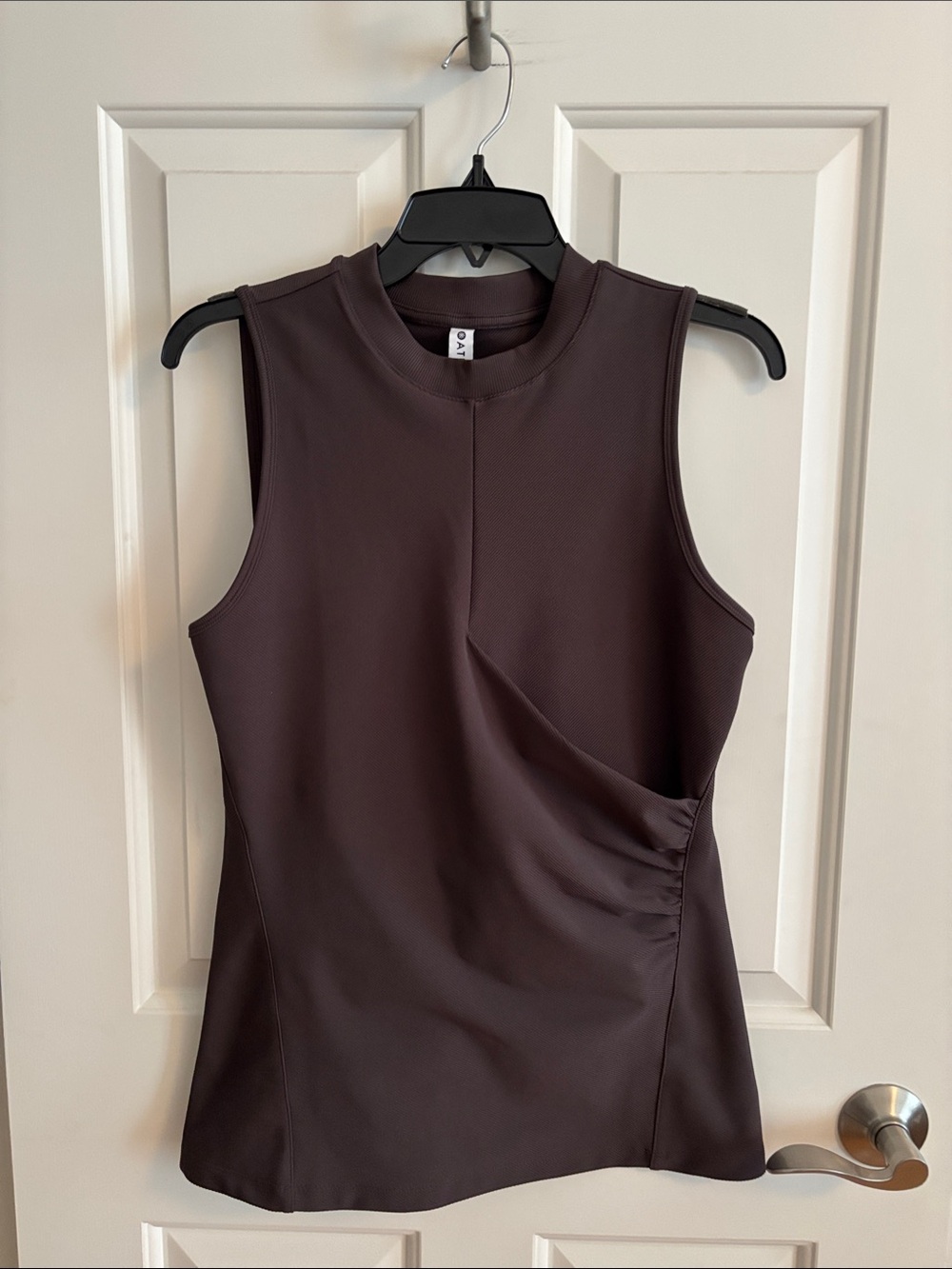 Athleta Plum Sleeveless Mock Neck Tank